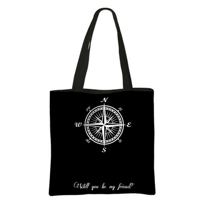 Korean Kpop ATEEZ Shopping Bags Fellowship Break The Wall Ženska ručna torba Modna velika torba Višekratna torba za kupovinu namirnica