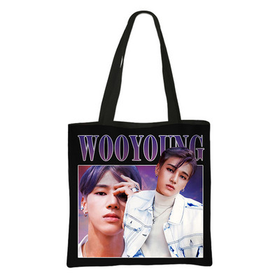 Korean Kpop ATEEZ Shopping Bags Fellowship Break The Wall Ženska ručna torba Modna velika torba Višekratna torba za kupovinu namirnica