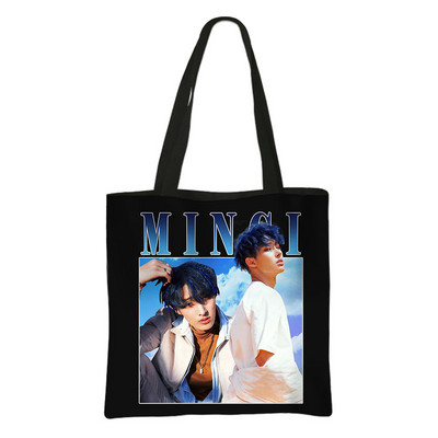 Korean Kpop ATEEZ Shopping Bags Fellowship Break The Wall Ženska ručna torba Modna velika torba Višekratna torba za kupovinu namirnica