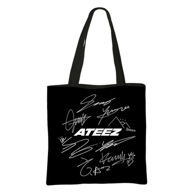 Korean Kpop ATEEZ Shopping Bags Fellowship Break The Wall Ženska ručna torba Modna velika torba Višekratna torba za kupovinu namirnica