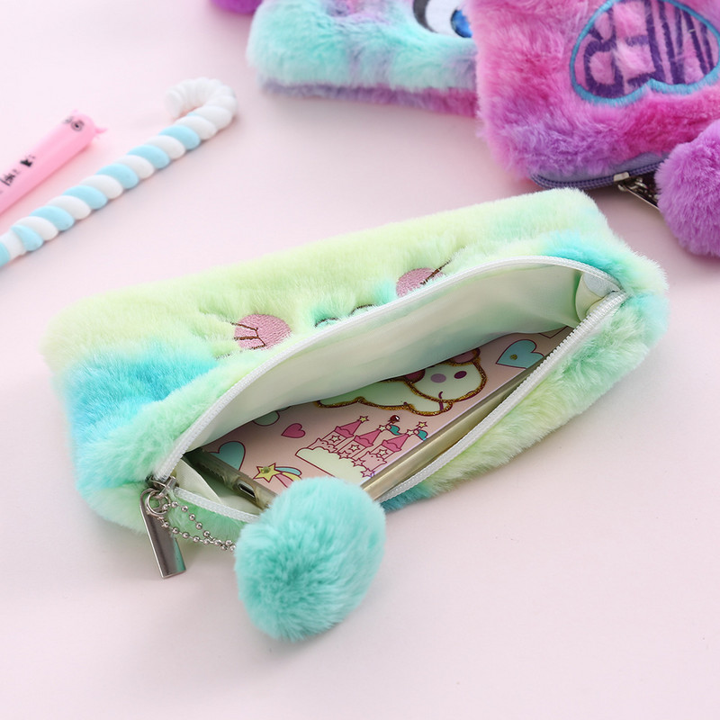 Pehme pliiatsitottide kool tüdrukutele poistele kassett Armas kass Kawaii silmad armastus pliiatsiümbris Korea pliiatsikott suur pliiatsikott kirjatarbed