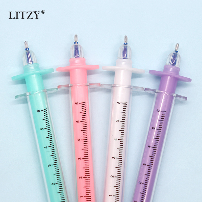 4Pcs/Set Olovka Školska simpatična medicinska sestra Olovka Kemijska olovka s crnom tintom za pisanje za studente Uredski pribor