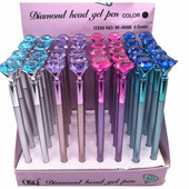 1 buc. stilou gel cu cap de diamant de culoare nouă, pentru studenți coreeni, articole de papetărie creative, stilou din plastic, umplutură albastră, articole de papetărie pentru cadou pentru studenți