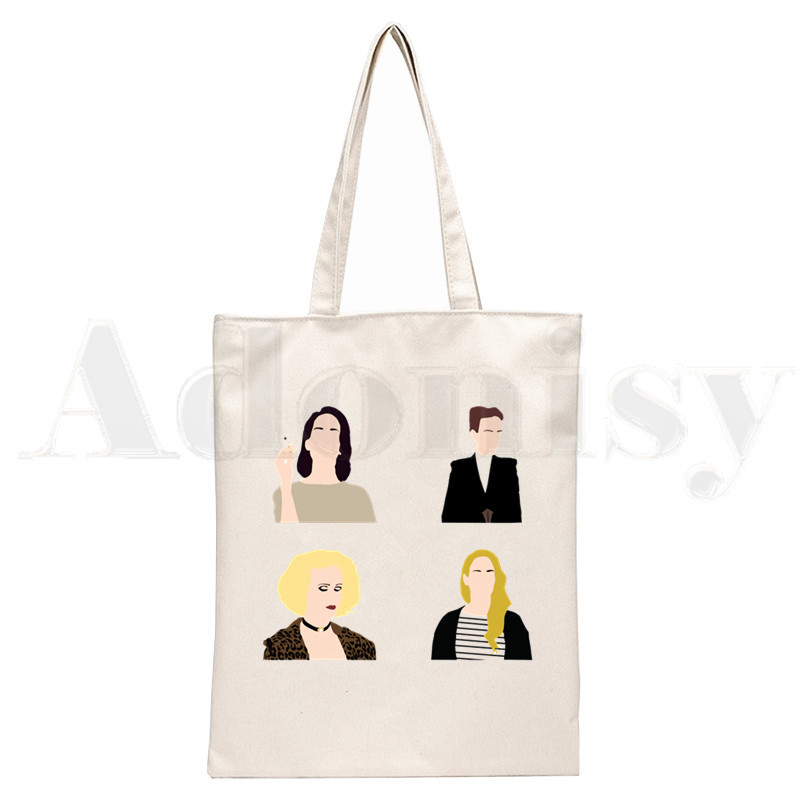 Sarah Paulson Smiješne modne torbice iz 90-ih Torbe na rame Ležerna kupovina Djevojačka torbica Ženska elegantna platnena torba