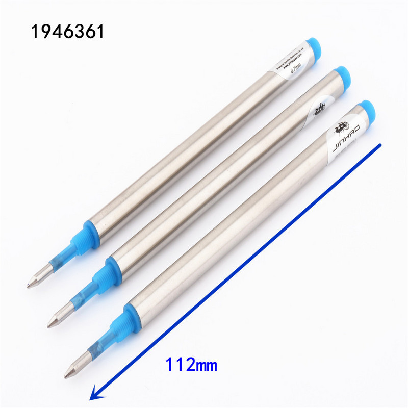 Jinhao modrá čierna náplň do guľôčkového pera s hrotom 0,7 mm, rolovacie pero pre študentov, kancelárske potreby, atramentové perá