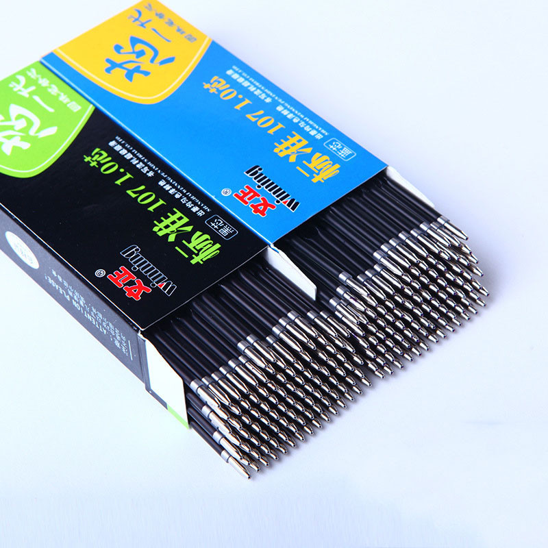 50 kom/paket Punjenje za kemijsku olovku 0,7 mm Crno Crvena Plava Tinta Caneta Olovka za pisanje Uredski pribor Escolar visokokvalitetna rolo olovka