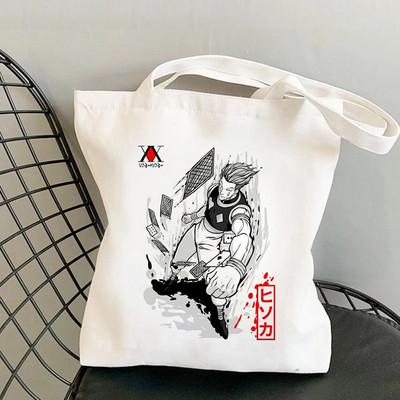Killua Hisoka Bolso Shopper Tote Bag Hunter X Hunter Shopping Bag Višekratna torba za recikliranje namirnica Hxh Jute Net Women Sacola Grab