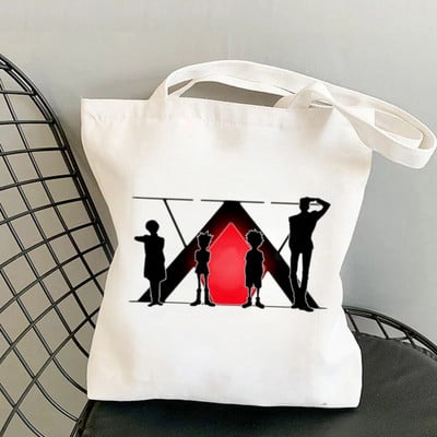 Killua Hisoka Bolso Shopper Tote Bag Hunter X Hunter Shopping Bag Višekratna torba za recikliranje namirnica Hxh Jute Net Women Sacola Grab