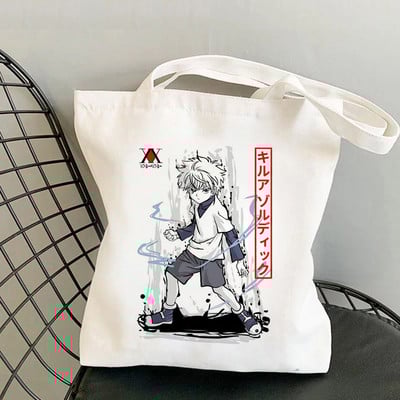 Killua Hisoka Bolso Shopper Tote Bag Hunter X Hunter Shopping Bag Višekratna torba za recikliranje namirnica Hxh Jute Net Women Sacola Grab