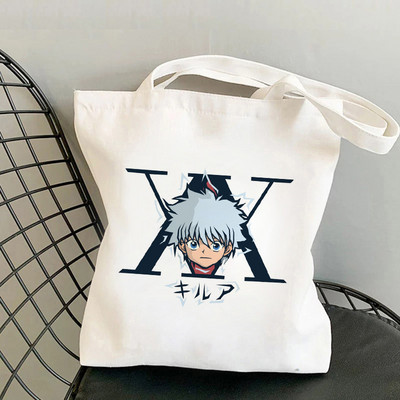Killua Hisoka Bolso Shopper Tote Bag Hunter X Hunter Shopping Bag Višekratna torba za recikliranje namirnica Hxh Jute Net Women Sacola Grab
