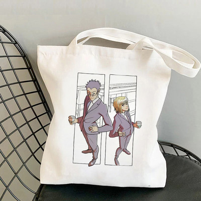 Killua Hisoka Bolso Shopper Tote Bag Hunter X Hunter Shopping Bag Višekratna torba za recikliranje namirnica Hxh Jute Net Women Sacola Grab