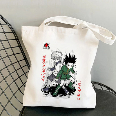 Killua Hisoka Bolso Shopper Tote Bag Hunter X Hunter Shopping Bag Višekratna torba za recikliranje namirnica Hxh Jute Net Women Sacola Grab
