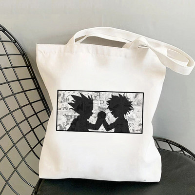 Killua Hisoka Bolso Shopper Tote Bag Hunter X Hunter Shopping Bag Višekratna torba za recikliranje namirnica Hxh Jute Net Women Sacola Grab