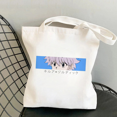 Killua Hisoka Bolso Shopper Tote Bag Hunter X Hunter Shopping Bag Višekratna torba za recikliranje namirnica Hxh Jute Net Women Sacola Grab