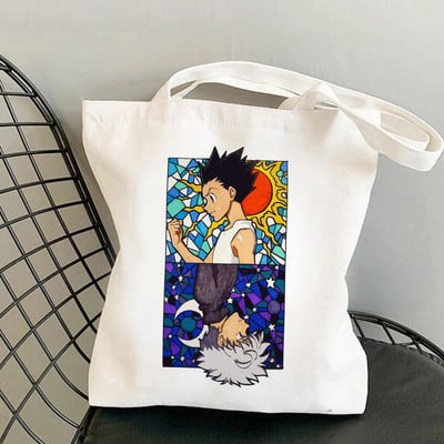 Killua Hisoka Bolso Shopper Tote Bag Hunter X Hunter Shopping Bag Višekratna torba za recikliranje namirnica Hxh Jute Net Women Sacola Grab