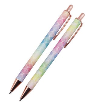 Στυλό Glitter Sequin Crystal Pen 0,5mm Μαύρο ξαναγέμισμα Στυλό Σχολικό Γραφείο Γραφείο Εργαλείο Γραφής Φοιτητών Στυλό εργασίας Gel