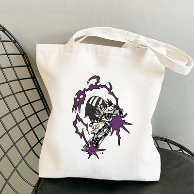 Soul Eater 3 Geantă de cumpărături drăguță, reutilizabilă, geantă de reciclare pentru băcănie, plasă de iută, femei, sacola, geantă de cumpărături pentru femei