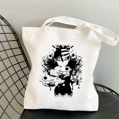 Soul Eater 3 Geantă de cumpărături drăguță, reutilizabilă, geantă de reciclare pentru băcănie, plasă de iută, femei, sacola, geantă de cumpărături pentru femei