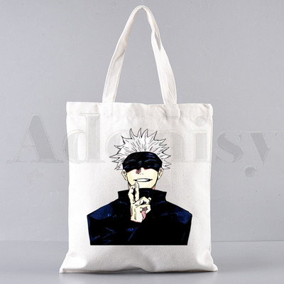 Gojo Satoru Jujutsu Kaisen Cartoon Hip Hop Ručne torbe Torbe na rame Ležerna kupnja Ženska torba Elegantna platnena torba