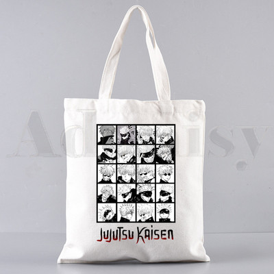 Gojo Satoru Jujutsu Kaisen Cartoon Hip Hop Ručne torbe Torbe na rame Ležerna kupnja Ženska torba Elegantna platnena torba