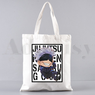 Gojo Satoru Jujutsu Kaisen Cartoon Hip Hop Ručne torbe Torbe na rame Ležerna kupnja Ženska torba Elegantna platnena torba