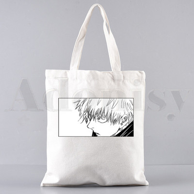 Gojo Satoru Jujutsu Kaisen Cartoon Hip Hop Ručne torbe Torbe na rame Ležerna kupnja Ženska torba Elegantna platnena torba