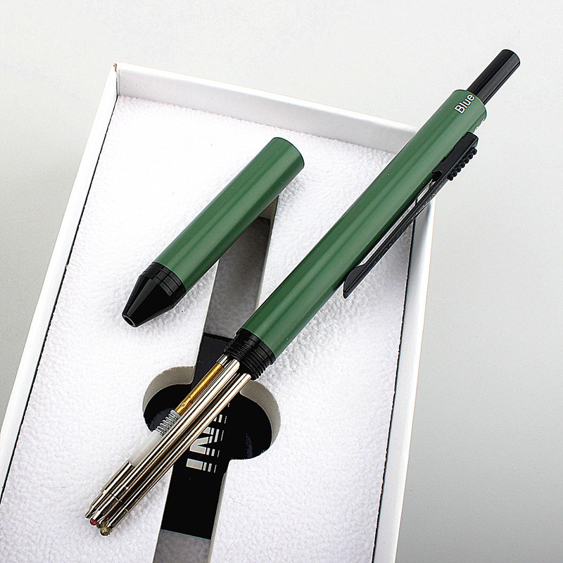 Nova tehnologija Senzor gravitacije 4 u 1 višebojna kemijska olovka Metalna višenamjenska olovka 3-bojni uložak za kemijsku olovku i olovka za olovku