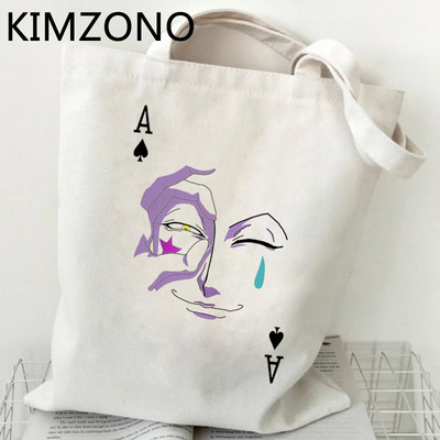 Hunter x Hunter Hisoka geantă de cumpărături bolsa de cumpărături geantă de reciclare geantă de bumbac boodschappentas iuta țesute sac toile reutilizabile