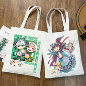 Made In Abyss Ulzzang Shopper Τσάντα εκτύπωσης καμβάς Nanachi Riko Γιαπωνέζικο Manga Tote Τσάντες Γυναικείες τσάντες Τσάντες ώμου Harajuku