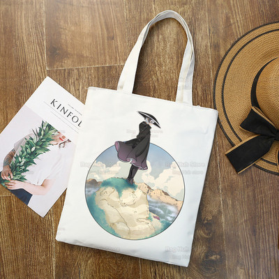 Made In Abyss Ulzzang Shopper Τσάντα εκτύπωσης καμβάς Nanachi Riko Γιαπωνέζικο Manga Tote Τσάντες Γυναικείες τσάντες Τσάντες ώμου Harajuku