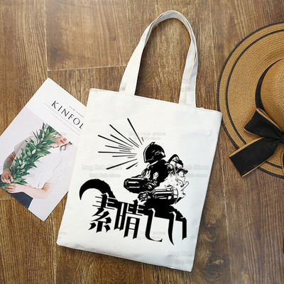 Made In Abyss Ulzzang Shopper Τσάντα εκτύπωσης καμβάς Nanachi Riko Γιαπωνέζικο Manga Tote Τσάντες Γυναικείες τσάντες Τσάντες ώμου Harajuku