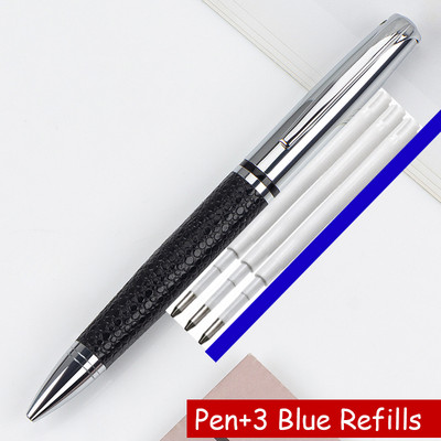 Novi dolazak iz 2023. Visokokvalitetna metalna kemijska olovka Poslovna muška PU kožna poklon olovka za pisanje Kupi 2 Pošalji poklon