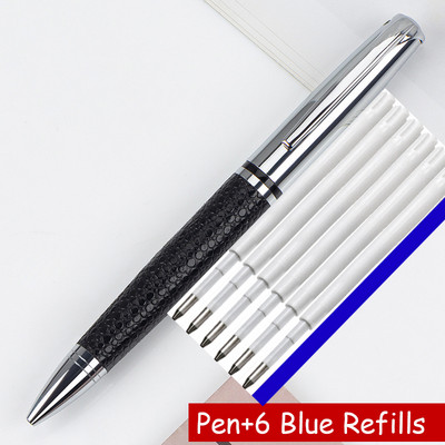 Novi dolazak iz 2023. Visokokvalitetna metalna kemijska olovka Poslovna muška PU kožna poklon olovka za pisanje Kupi 2 Pošalji poklon