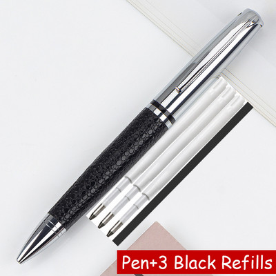 Novi dolazak iz 2023. Visokokvalitetna metalna kemijska olovka Poslovna muška PU kožna poklon olovka za pisanje Kupi 2 Pošalji poklon