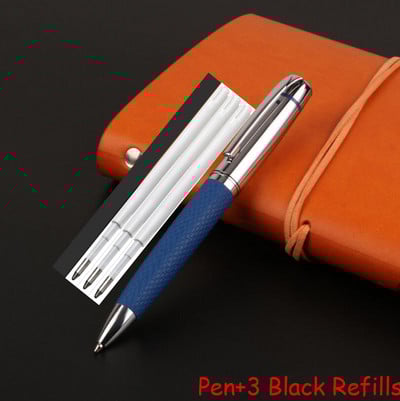 Novi dolazak iz 2023. Visokokvalitetna metalna kemijska olovka Poslovna muška PU kožna poklon olovka za pisanje Kupi 2 Pošalji poklon