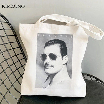 Пазарска чанта Freddie Mercury shopper bolsa чанта за хранителни стоки чанта за рециклиране чанта за многократна употреба sacola reciclaje tote custom