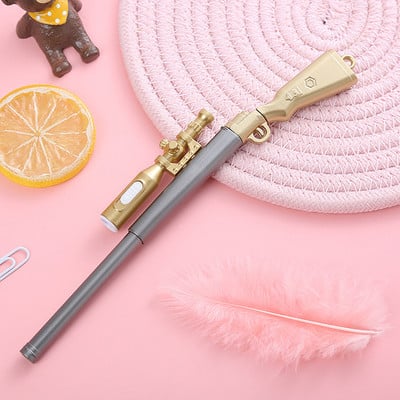 1 kom 0,5 mm svjetleća olovka za modeliranje pištolja, kreativna olovka u obliku pištolja, svijetla gel olovka za djecu, poklon, školski pribor, veleprodaja