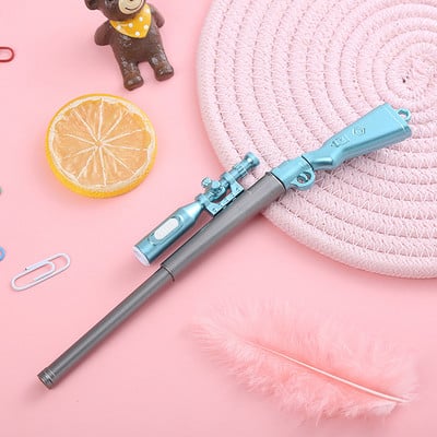 1 kom 0,5 mm svjetleća olovka za modeliranje pištolja, kreativna olovka u obliku pištolja, svijetla gel olovka za djecu, poklon, školski pribor, veleprodaja