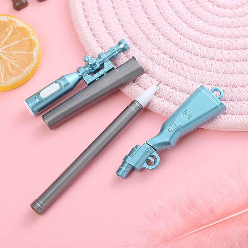 1 kom 0,5 mm svjetleća olovka za modeliranje pištolja, kreativna olovka u obliku pištolja, svijetla gel olovka za djecu, poklon, školski pribor, veleprodaja