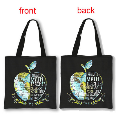 Dėkojame mokytojo pirkinių krepšiai Superhero mokytojų moterų krepšiai ant pečių, skirti kelionėms mergaičių rankinė Didelės talpos laikymo krepšys Dovana