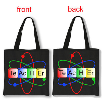 Dėkojame mokytojo pirkinių krepšiai Superhero mokytojų moterų krepšiai ant pečių, skirti kelionėms mergaičių rankinė Didelės talpos laikymo krepšys Dovana