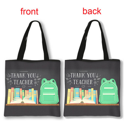 Dėkojame mokytojo pirkinių krepšiai Superhero mokytojų moterų krepšiai ant pečių, skirti kelionėms mergaičių rankinė Didelės talpos laikymo krepšys Dovana