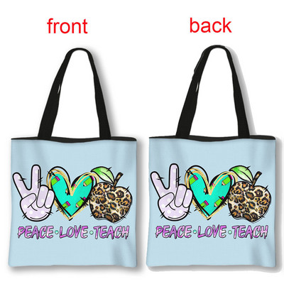 Dėkojame mokytojo pirkinių krepšiai Superhero mokytojų moterų krepšiai ant pečių, skirti kelionėms mergaičių rankinė Didelės talpos laikymo krepšys Dovana