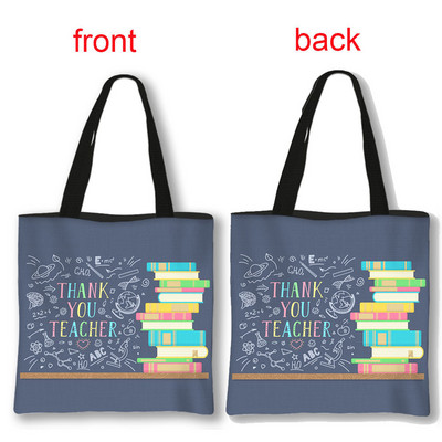 Dėkojame mokytojo pirkinių krepšiai Superhero mokytojų moterų krepšiai ant pečių, skirti kelionėms mergaičių rankinė Didelės talpos laikymo krepšys Dovana