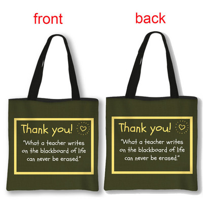 Dėkojame mokytojo pirkinių krepšiai Superhero mokytojų moterų krepšiai ant pečių, skirti kelionėms mergaičių rankinė Didelės talpos laikymo krepšys Dovana