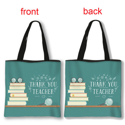 Dėkojame mokytojo pirkinių krepšiai Superhero mokytojų moterų krepšiai ant pečių, skirti kelionėms mergaičių rankinė Didelės talpos laikymo krepšys Dovana