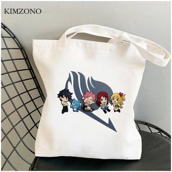 Fairy Tail τσάντα για ψώνια shopper tote Bolsa τσάντα χεριού βαμβακερή τσάντα από γιούτα τσάντα δίχτυ υφασμάτινο υφασμάτινο κορδόνι σακόλα