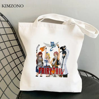 Fairy Tail τσάντα για ψώνια shopper tote Bolsa τσάντα χεριού βαμβακερή τσάντα από γιούτα τσάντα δίχτυ υφασμάτινο υφασμάτινο κορδόνι σακόλα