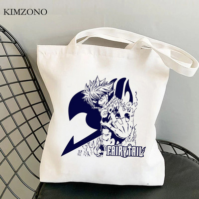 Fairy Tail τσάντα για ψώνια shopper tote Bolsa τσάντα χεριού βαμβακερή τσάντα από γιούτα τσάντα δίχτυ υφασμάτινο υφασμάτινο κορδόνι σακόλα
