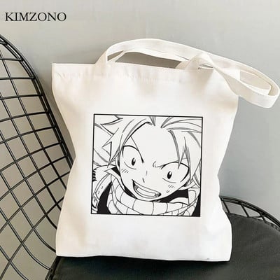 Fairy Tail τσάντα για ψώνια shopper tote Bolsa τσάντα χεριού βαμβακερή τσάντα από γιούτα τσάντα δίχτυ υφασμάτινο υφασμάτινο κορδόνι σακόλα